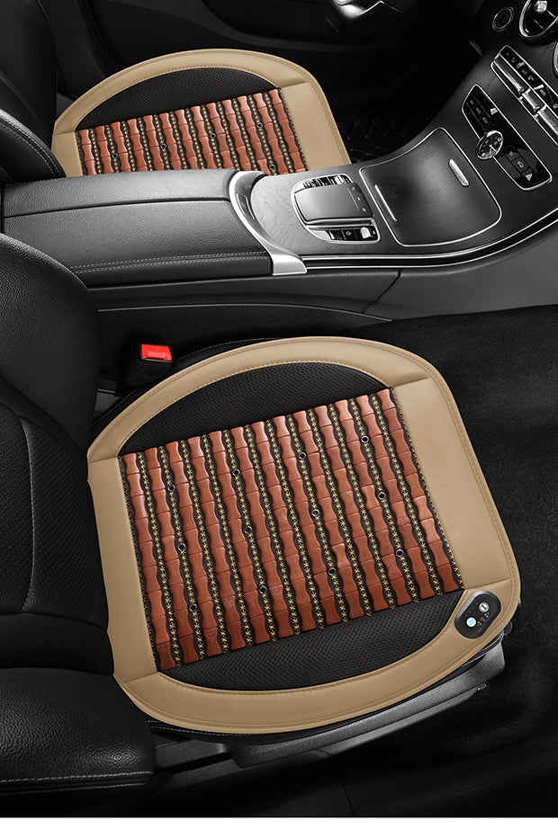 Stop Swearing on Seats! 3D‑Ventilated Bamboo Cooling Pad for Hot Cars, Stuffy Offices & Home Couches