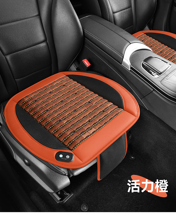3D Ventilated Bamboo Cooling Seat Pad - 12V/24V Universal Car Fan Cushion