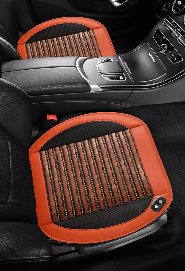 Stop Swearing on Seats! 3D‑Ventilated Bamboo Cooling Pad for Hot Cars, Stuffy Offices & Home Couches